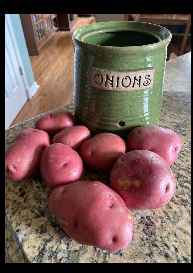 Onion or Potato Jar/ Kitchen Canister