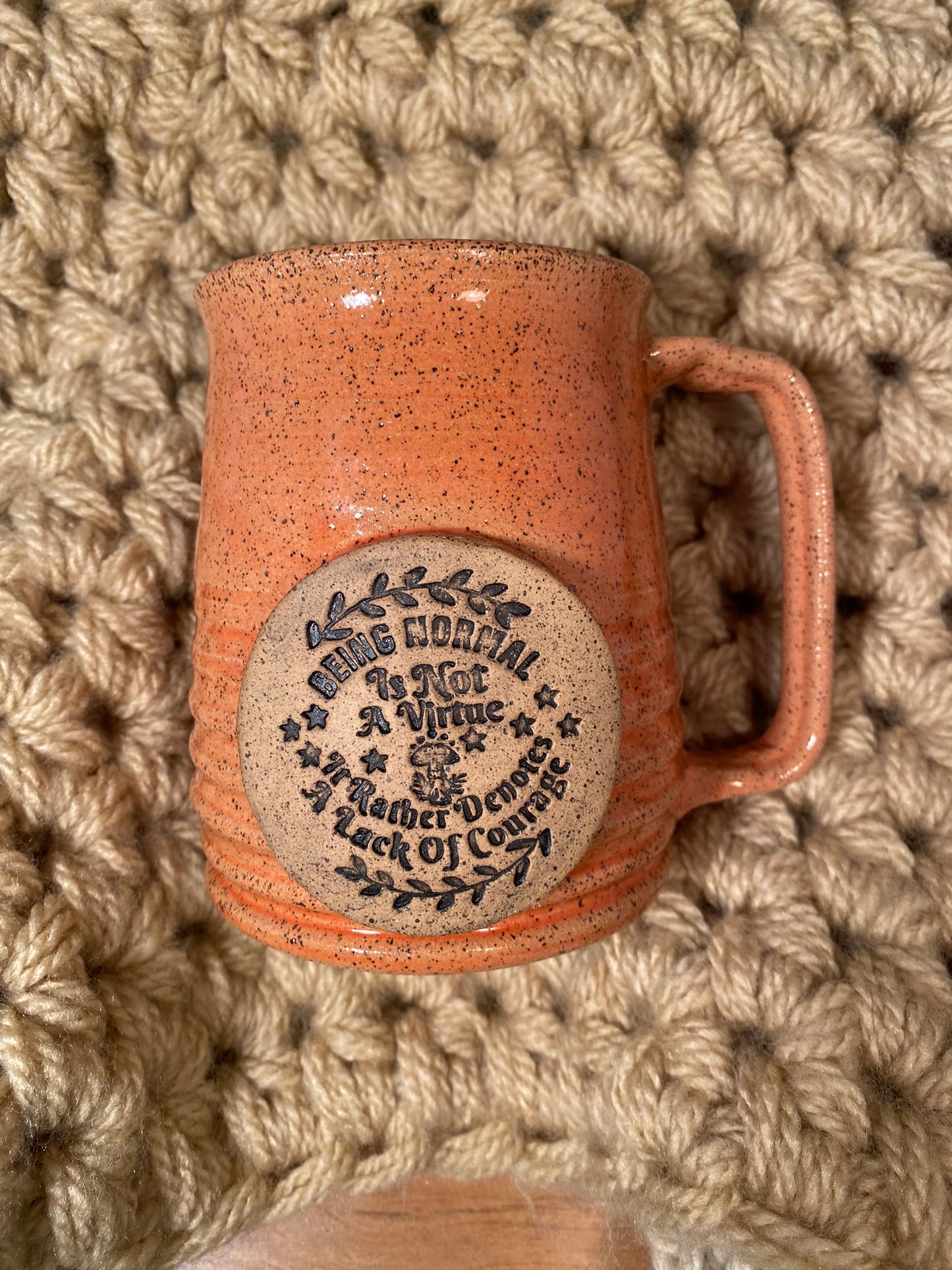 Normal is not a Virtue Custom coffee mug