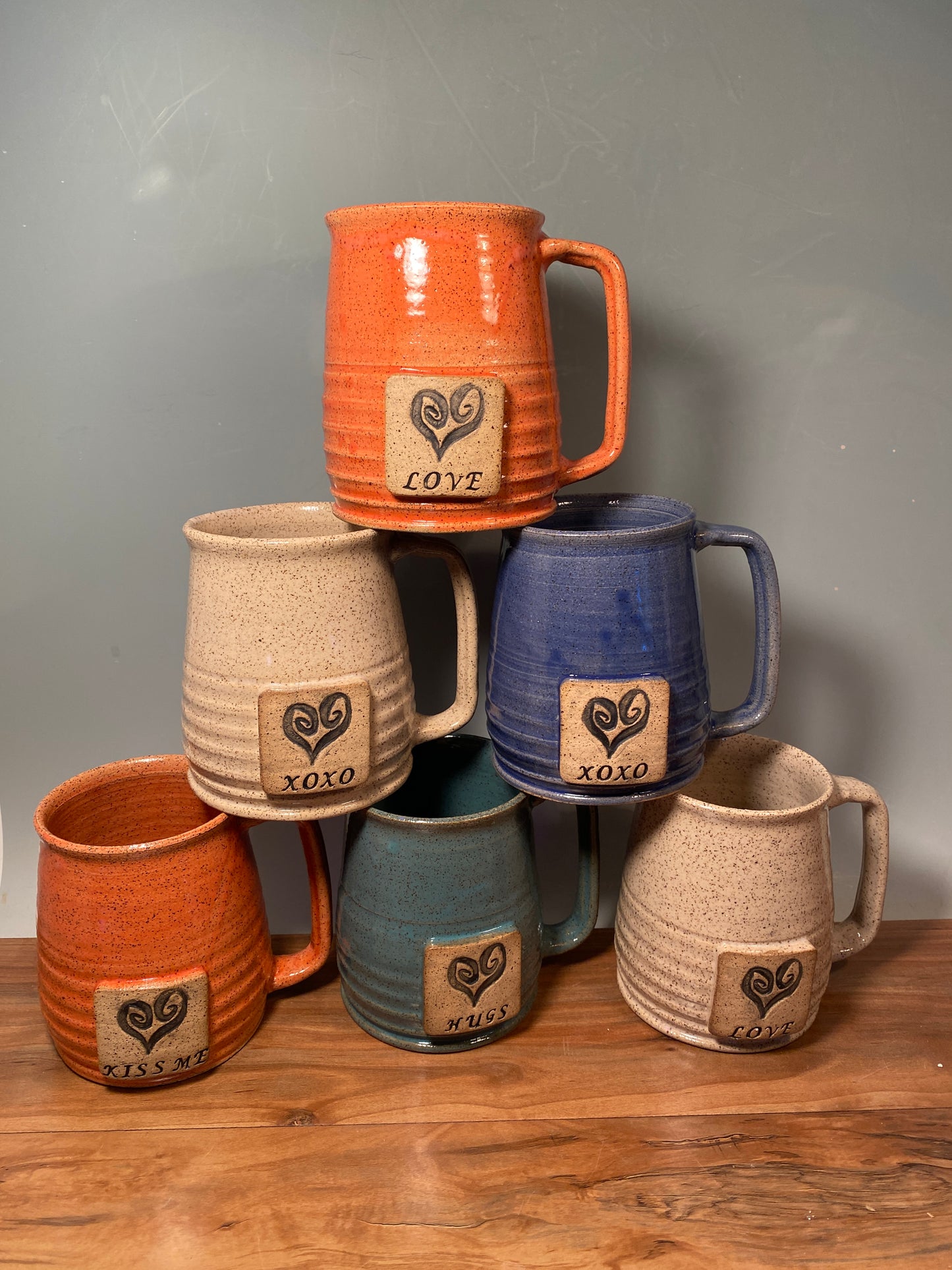 Valentine swirl Heart Custom coffee mug