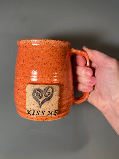 Valentine swirl Heart Custom coffee mug