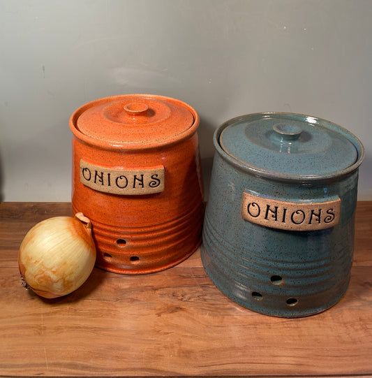 Onion or Potato Jar/ Kitchen Canister