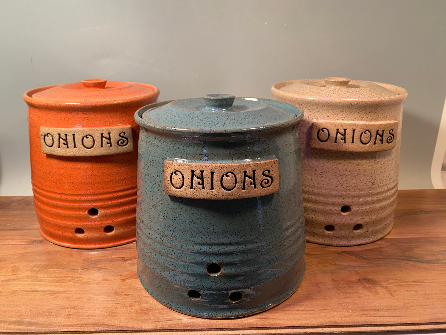 Onion or Potato Jar/ Kitchen Canister