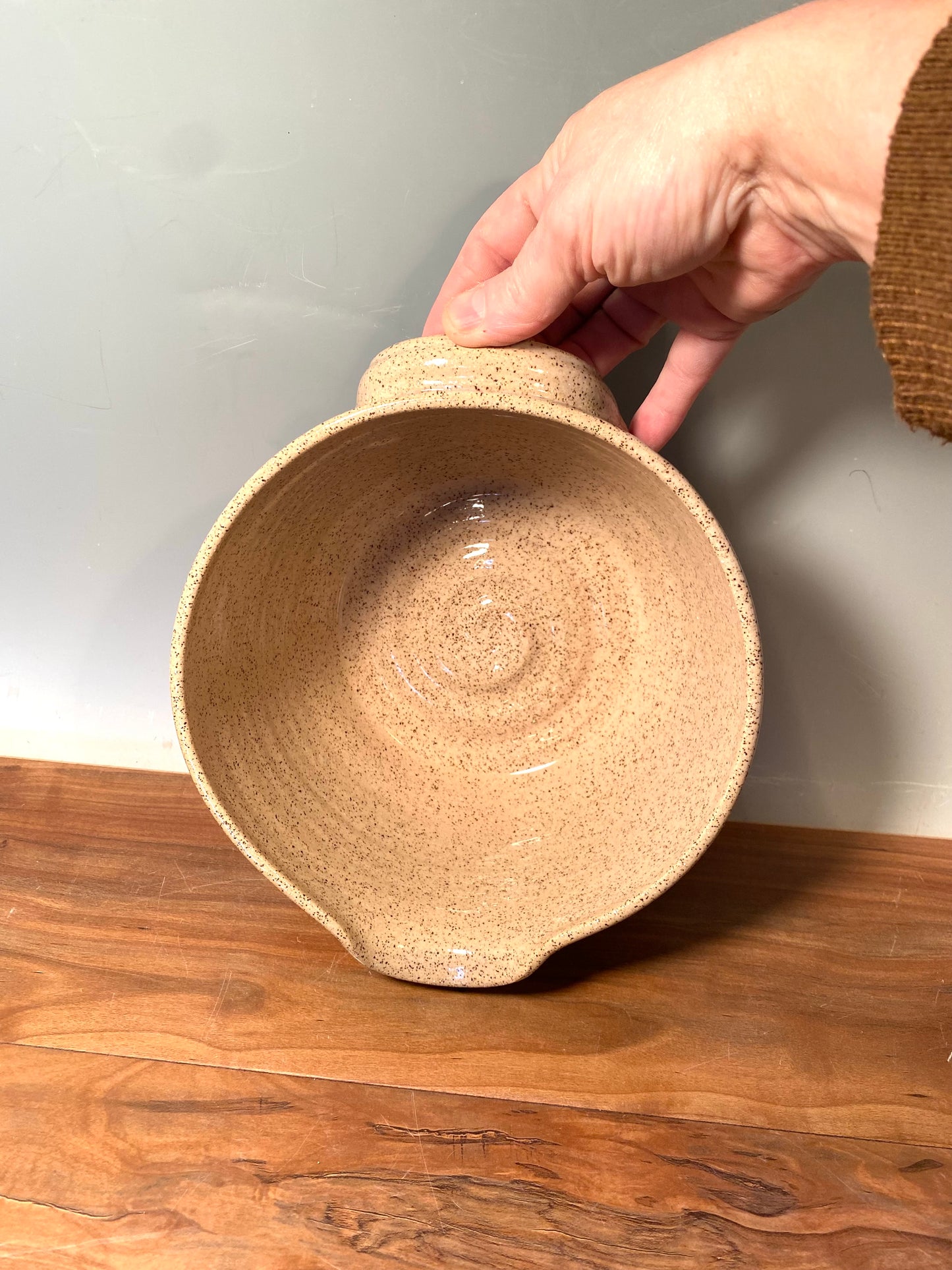 Batter Mixing Bowl With Spout and Handle