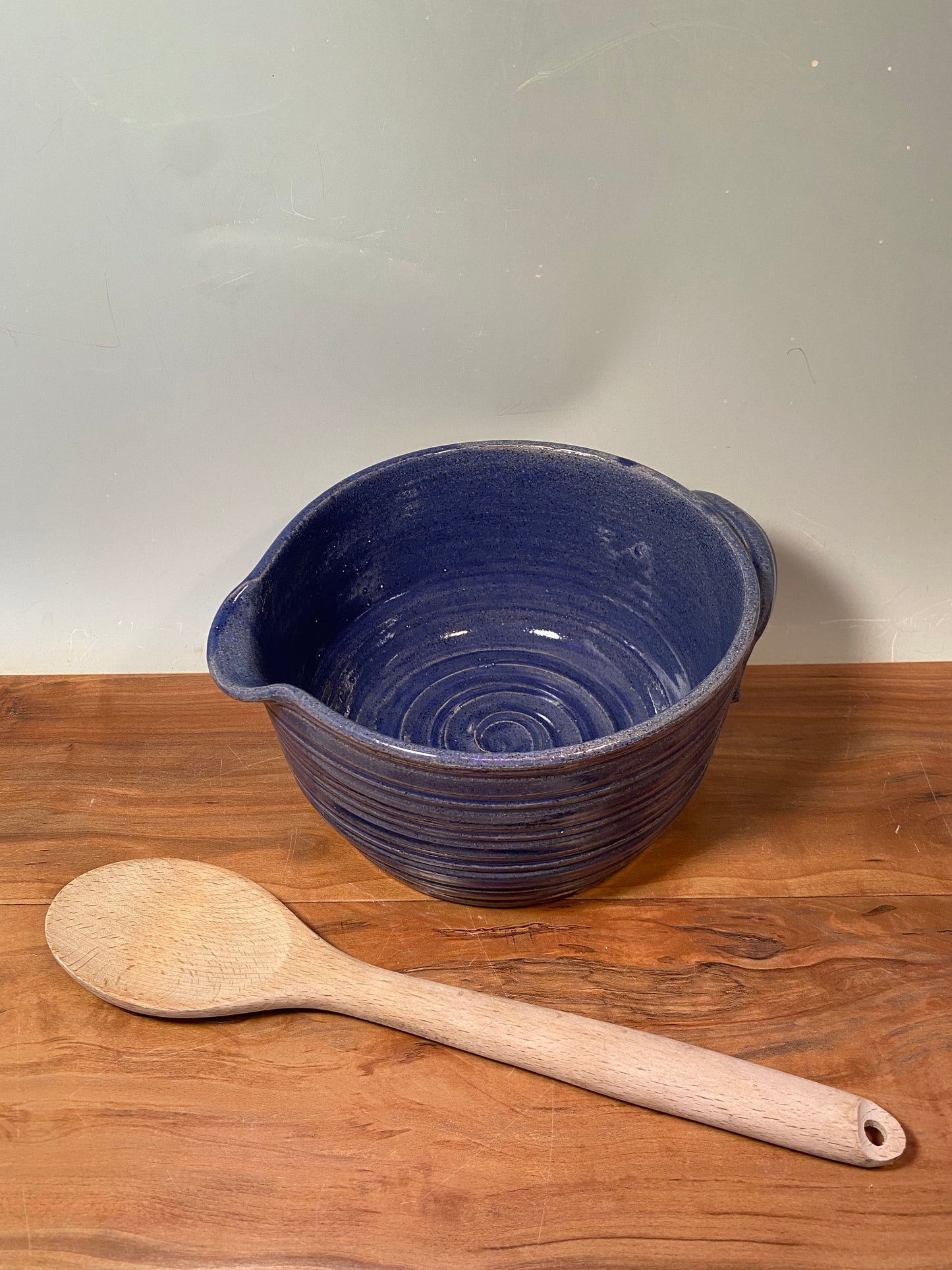 Batter Mixing Bowl With Spout and Handle