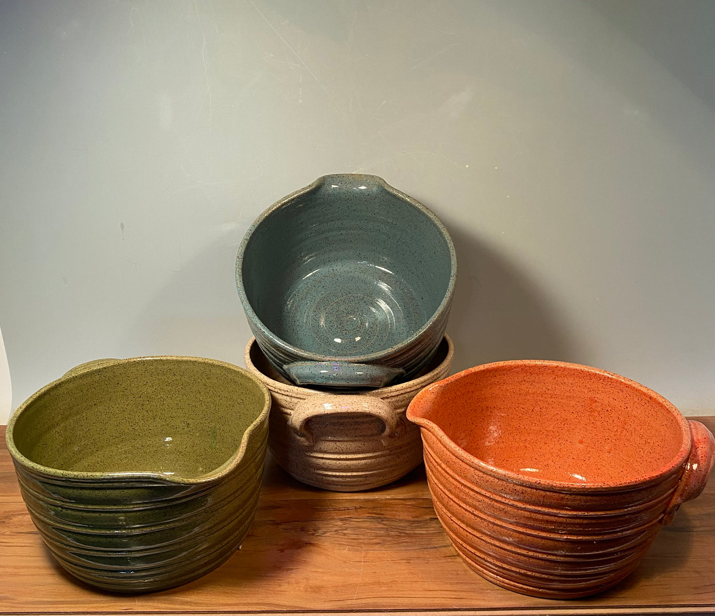 Batter Mixing Bowl With Spout and Handle