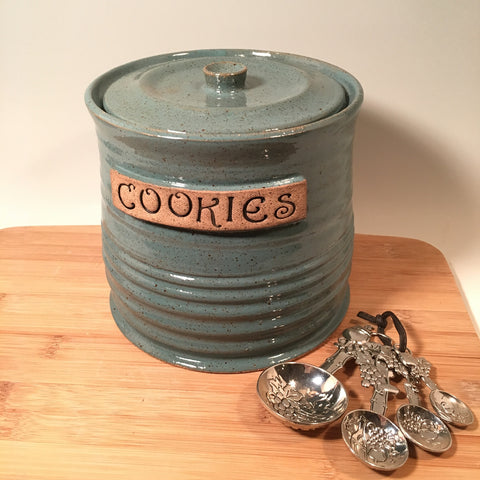 Cookie Jar/ Kitchen Canister – Fatty Frog Pots Handmade Pottery