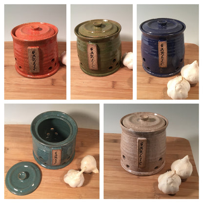 Garlic jar / garlic storage canister