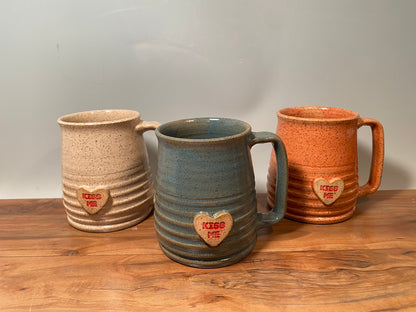 Kiss Me Custom coffee mug