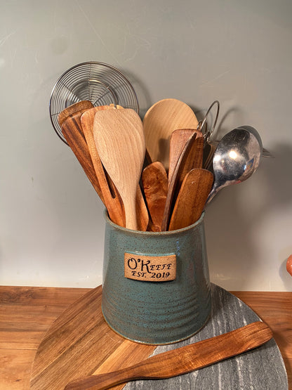 Personalized Kitchen Utensil Holder / Wine Bottle Chiller