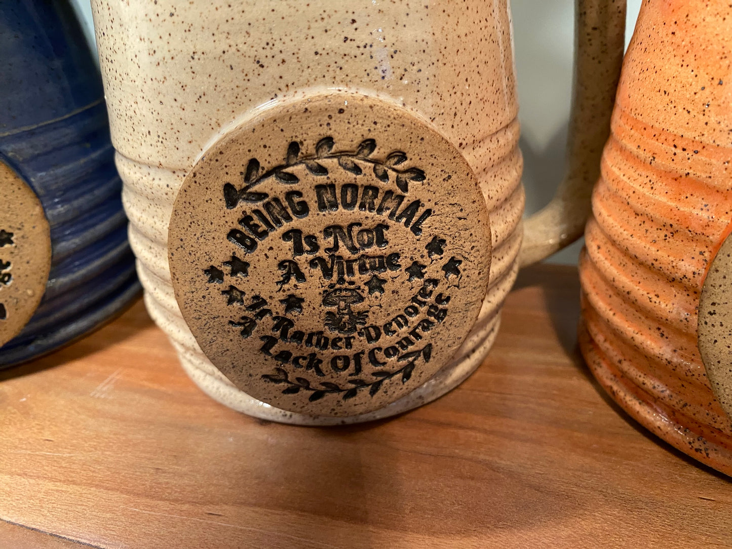 Normal is not a Virtue Custom coffee mug