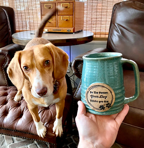 Be The Person Your Dog Thinks You Are Custom coffee mug