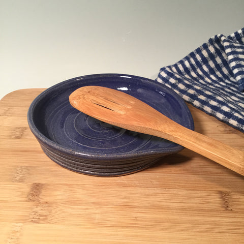 Avocado Set of 2 Spoon Rests, Handmade Ceramic Kitchen Accessories