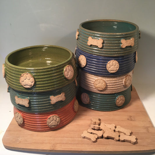 Medium Pottery Pet Bowl