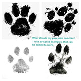 Your Pet’s Custom paw print mug